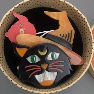 Halloween Cat Brooch